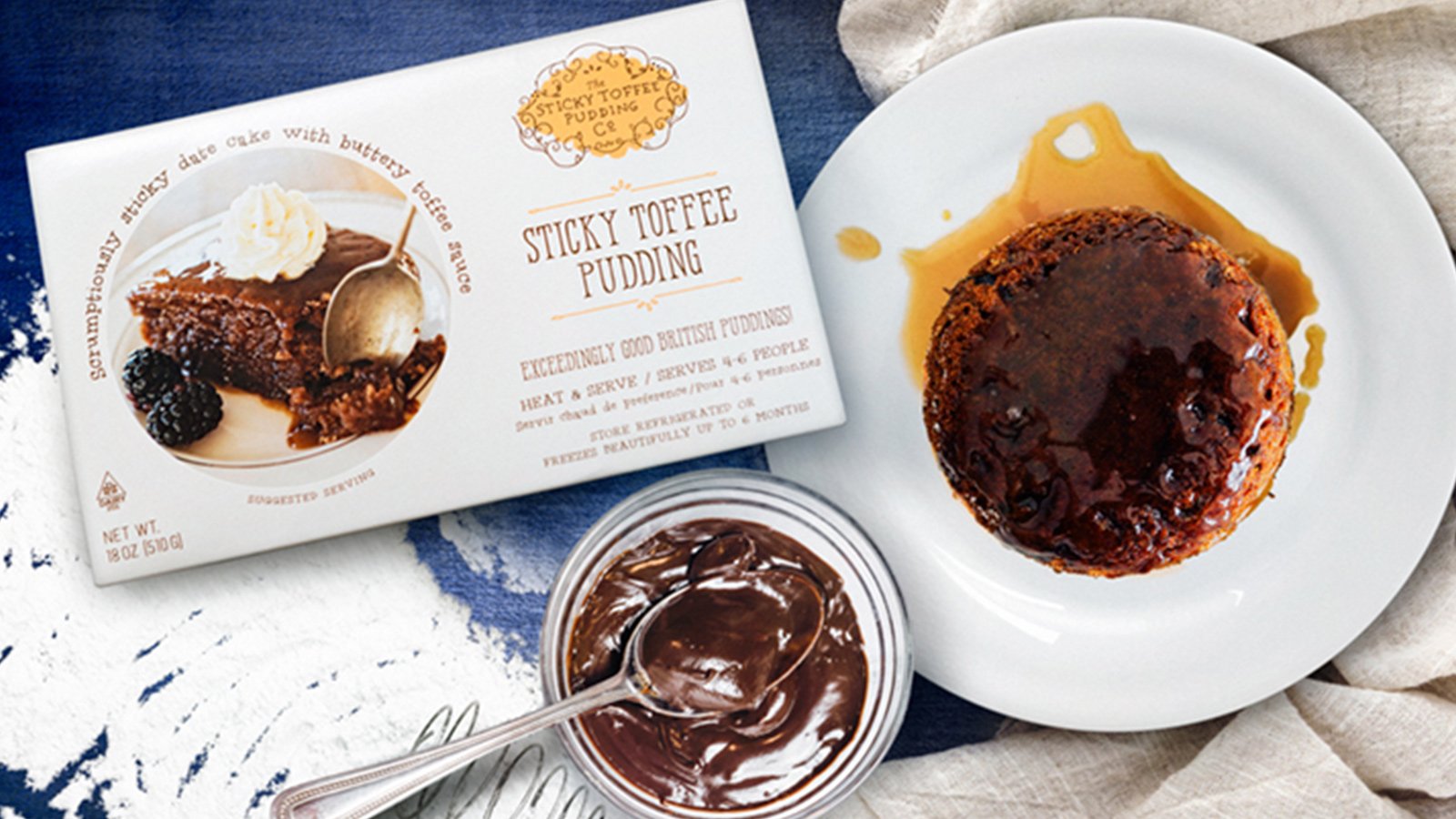 sticky toffee pudding packaging