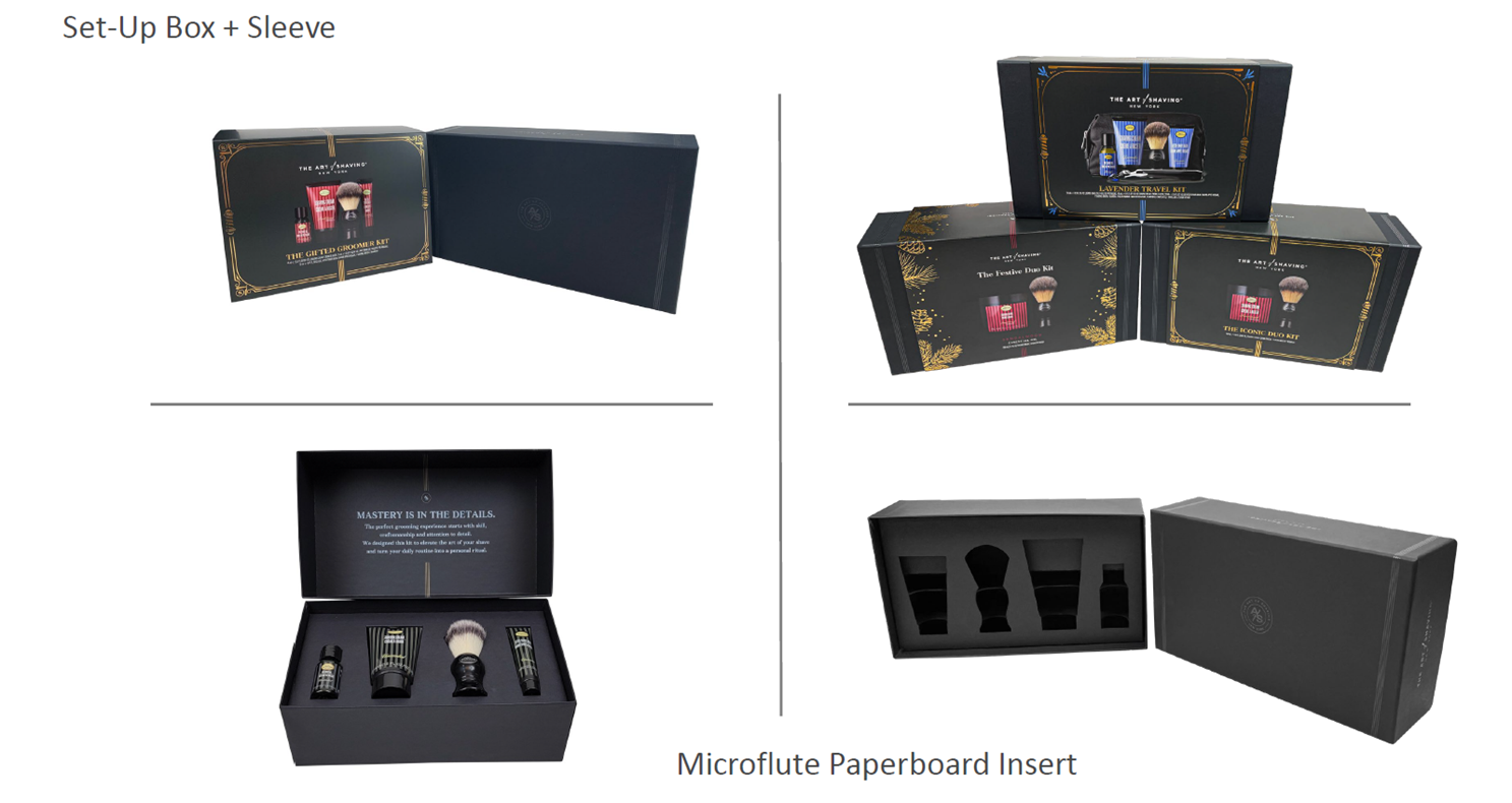 Art of Shaving set-up box and sleeve
