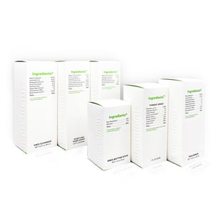 Ingredients Skin Care Packaging