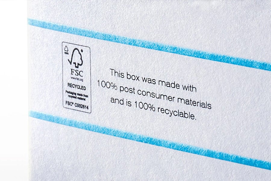 FSC logo on packaging