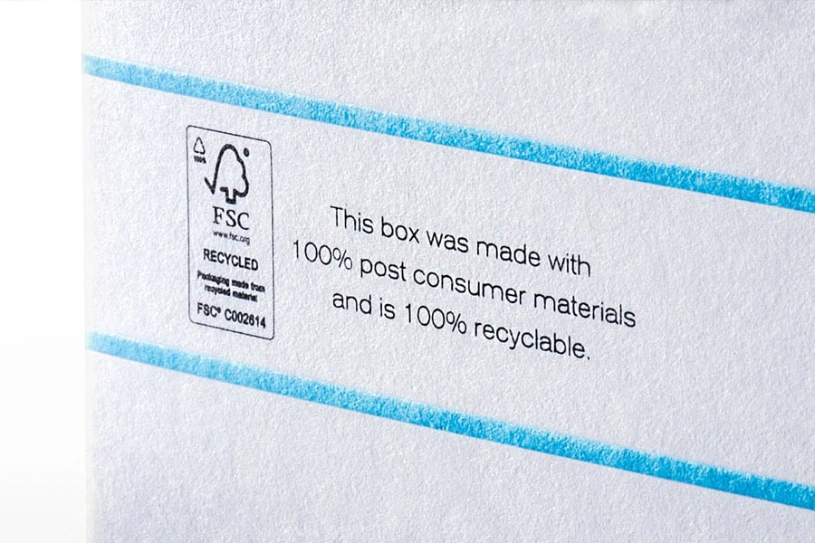 FSC Label on packaging