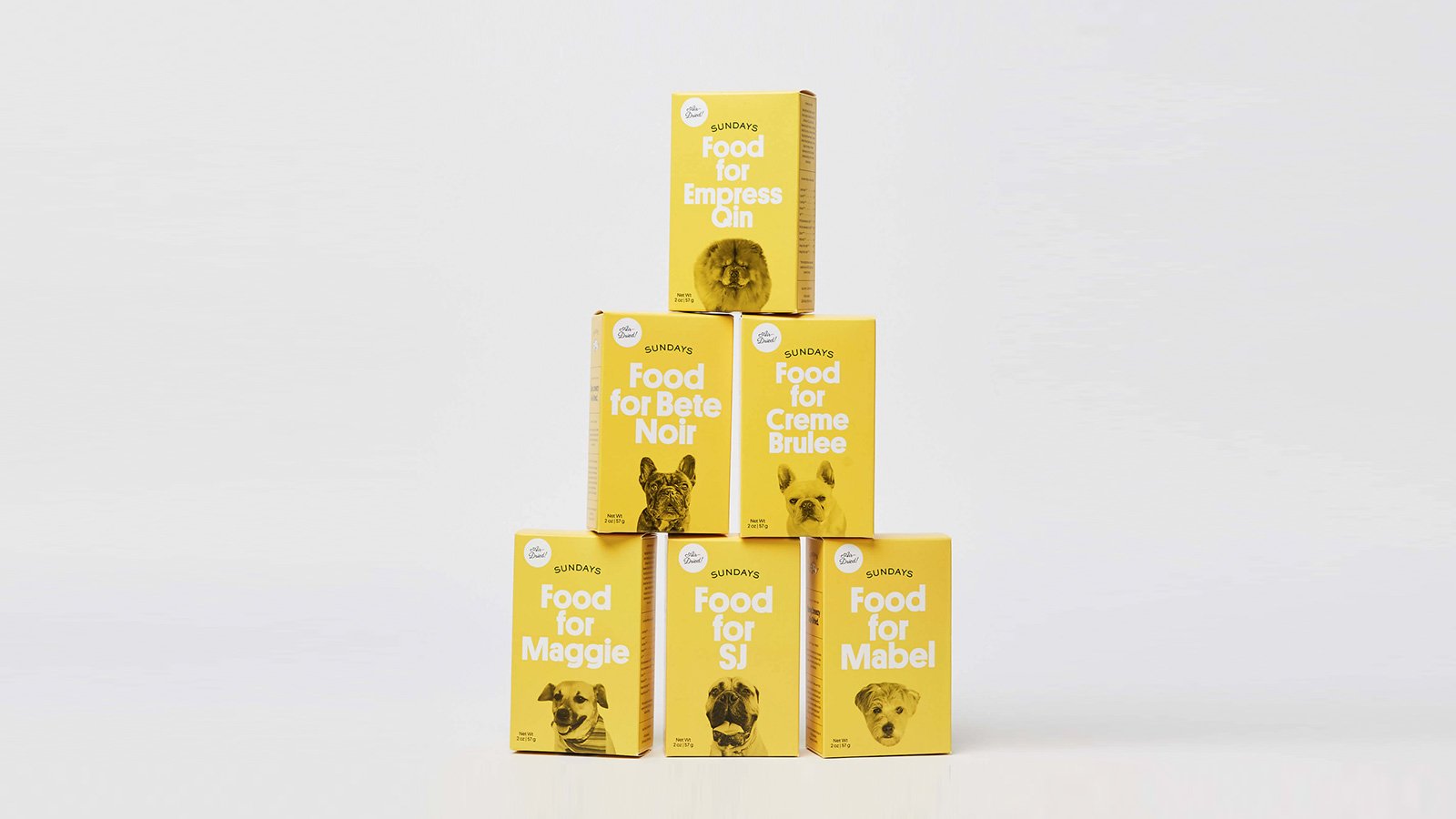 Food for Dogs packaging