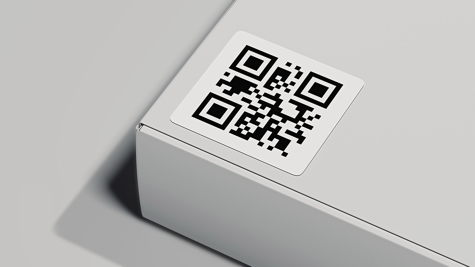 QR code on folding carton