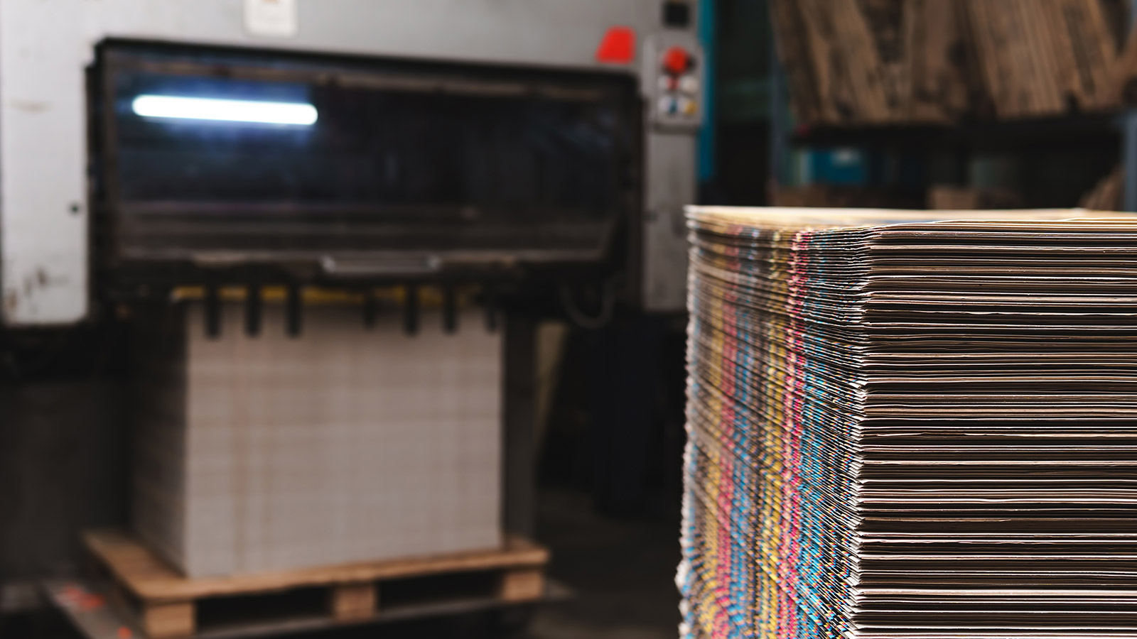 stack of corrugated cardboard