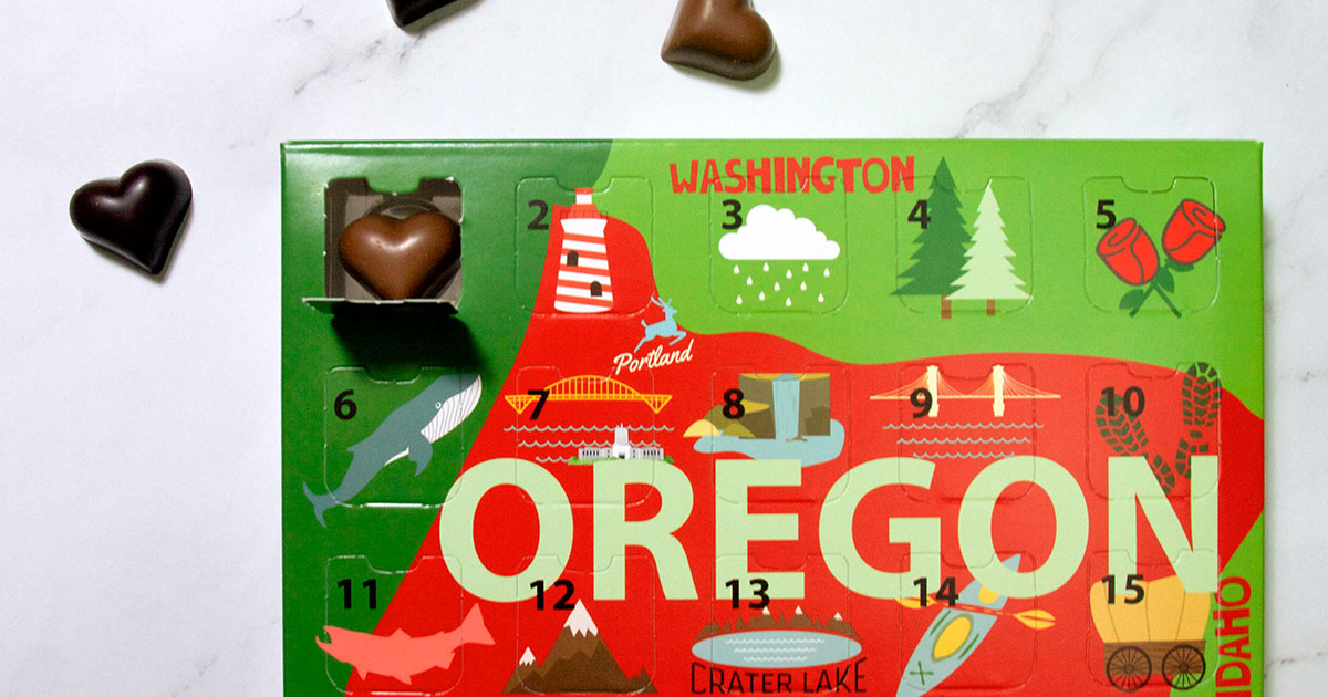 advent calendar for valentines day