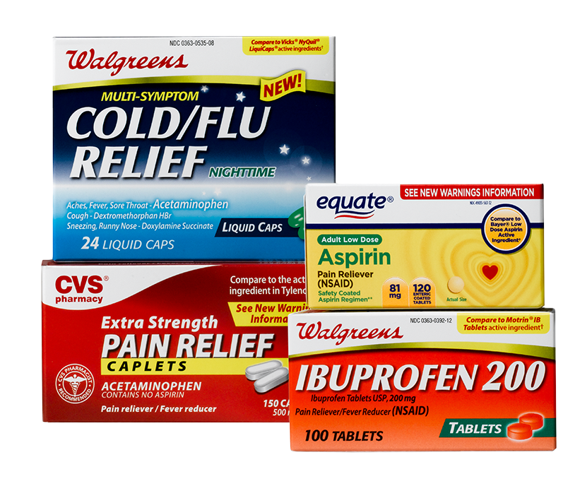 cold medicine folding cartons