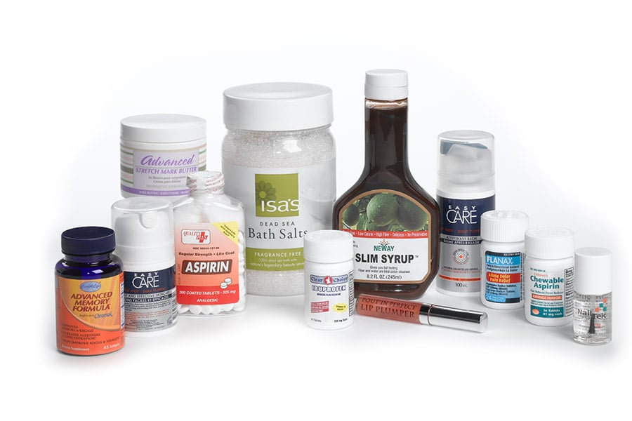 multiple pharmaceutical labels